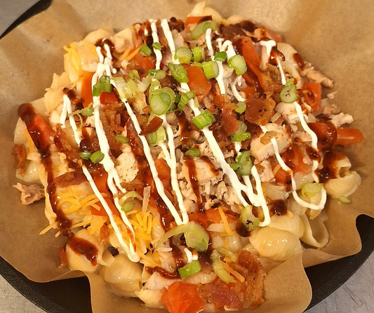 Loaded BBQ Mac and Cheese